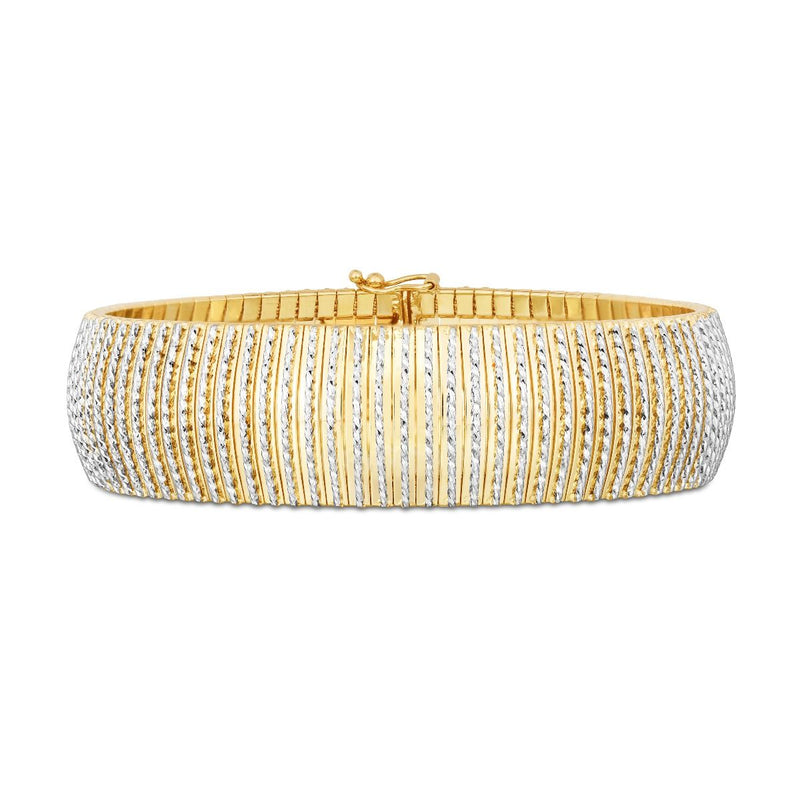 14K Bold Diamanté Flex Bracelet