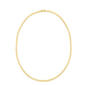 14K Brick Omega Necklace