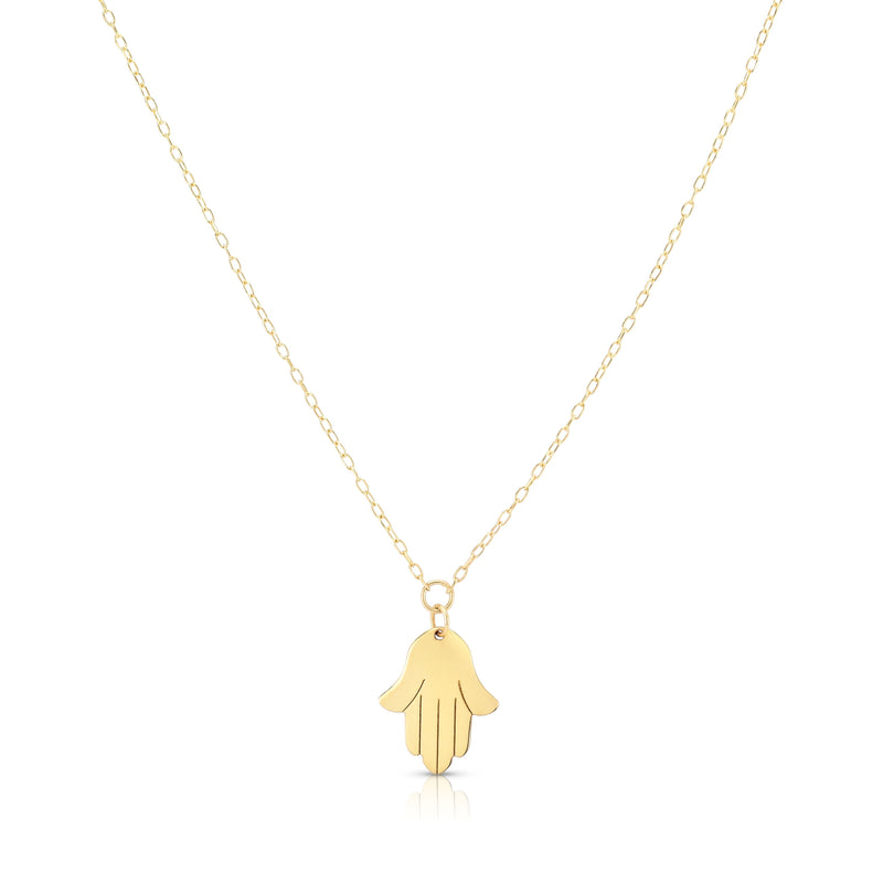 14K Gold Hamsa Necklace