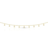 14K Gold .50ct Dangling Diamonds Necklace