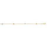 14K Gold Cube Bracelet