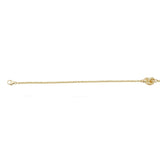 14K Gold Polished Puffed Love Knot Bracelet