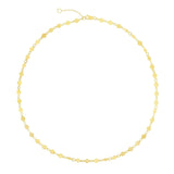 14K Gold Mirror Chain Choker