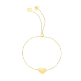 14K Gold Heart Friendship Bracelet