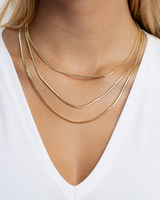 14K 2.6mm Oval Snake Chain