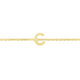 14K Mini Initials Bracelet - ALL LETTERS
