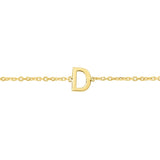14K Mini Initials Bracelet - ALL LETTERS