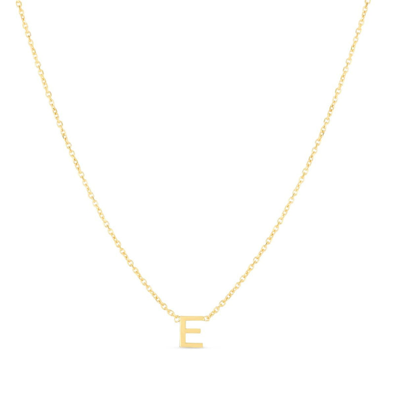 14K Mini Initials Necklace Series - ALL LETTERS
