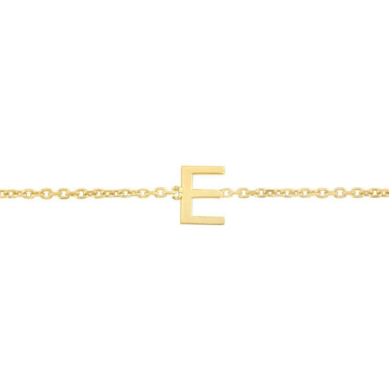14K Mini Initials Bracelet - ALL LETTERS