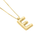 14K Helium Initial Pendant - ALL LETTERS
