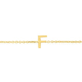 14K Mini Initials Bracelet - ALL LETTERS