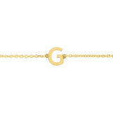 14K Mini Initials Bracelet - ALL LETTERS