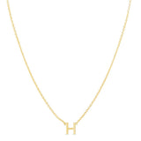 14K Mini Initials Necklace Series - ALL LETTERS