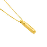 14K Helium Initial Pendant - ALL LETTERS