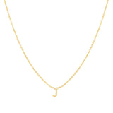 14K Mini Initials Necklace Series - ALL LETTERS