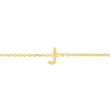 14K Mini Initials Bracelet - ALL LETTERS