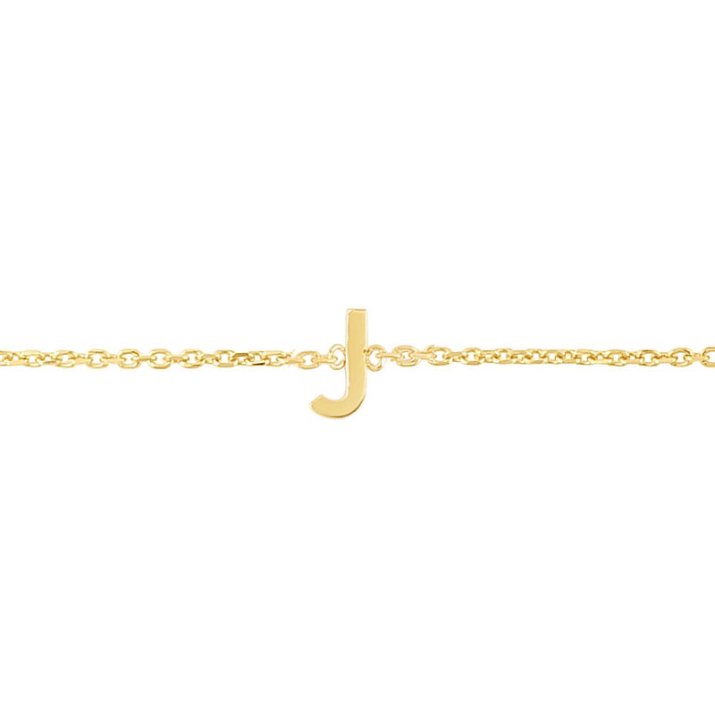 14K Mini Initials Bracelet - ALL LETTERS