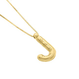 14K Helium Initial Pendant - ALL LETTERS