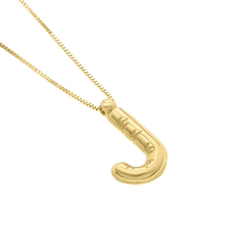 14K Helium Initial Pendant - ALL LETTERS