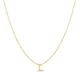 14K Mini Initials Necklace Series - ALL LETTERS