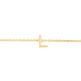 14K Mini Initials Bracelet - ALL LETTERS