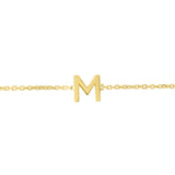 14K Mini Initials Bracelet - ALL LETTERS