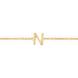 14K Mini Initials Bracelet - ALL LETTERS