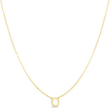 14K Mini Initials Necklace Series - ALL LETTERS