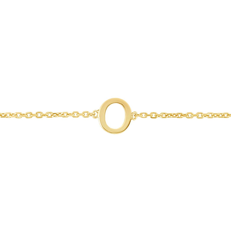 14K Mini Initials Bracelet - ALL LETTERS