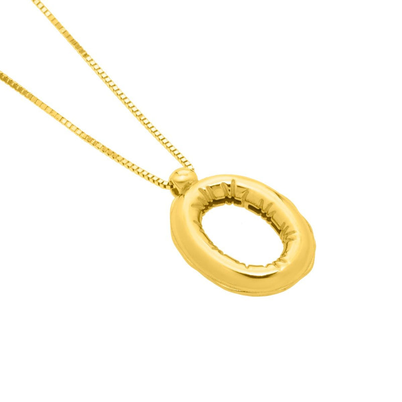 14K Helium Initial Pendant - ALL LETTERS