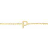 14K Mini Initials Bracelet - ALL LETTERS