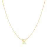 14K Mini Initials Necklace Series - ALL LETTERS