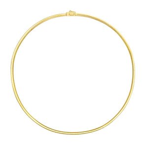 14K & Silver 3mm Reversible Bi Metal Omega