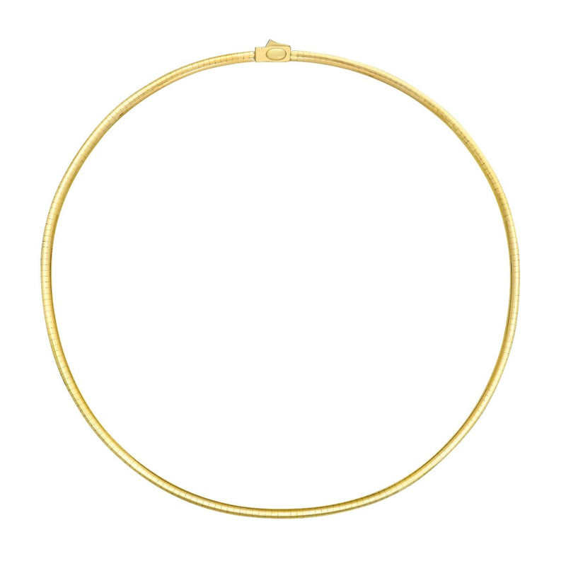 14K & Silver 3mm Reversible Bi Metal Omega