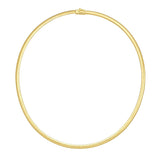 14K & Silver 4mm Reversible Bi Metal Omega