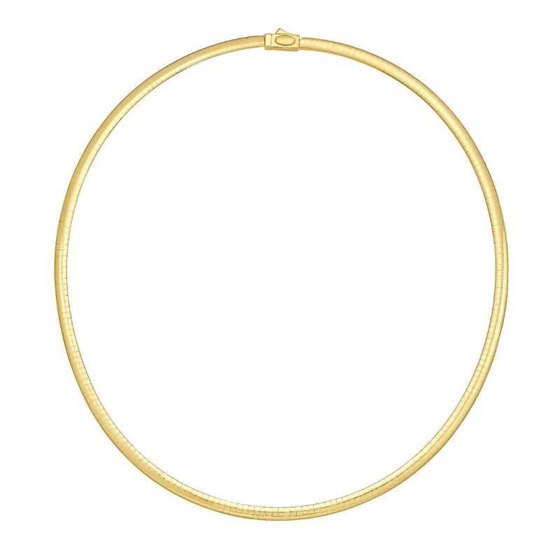 14K & Silver 4mm Reversible Bi Metal Omega