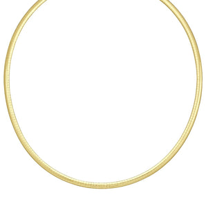 14K & Silver 4mm Reversible Bi Metal Omega