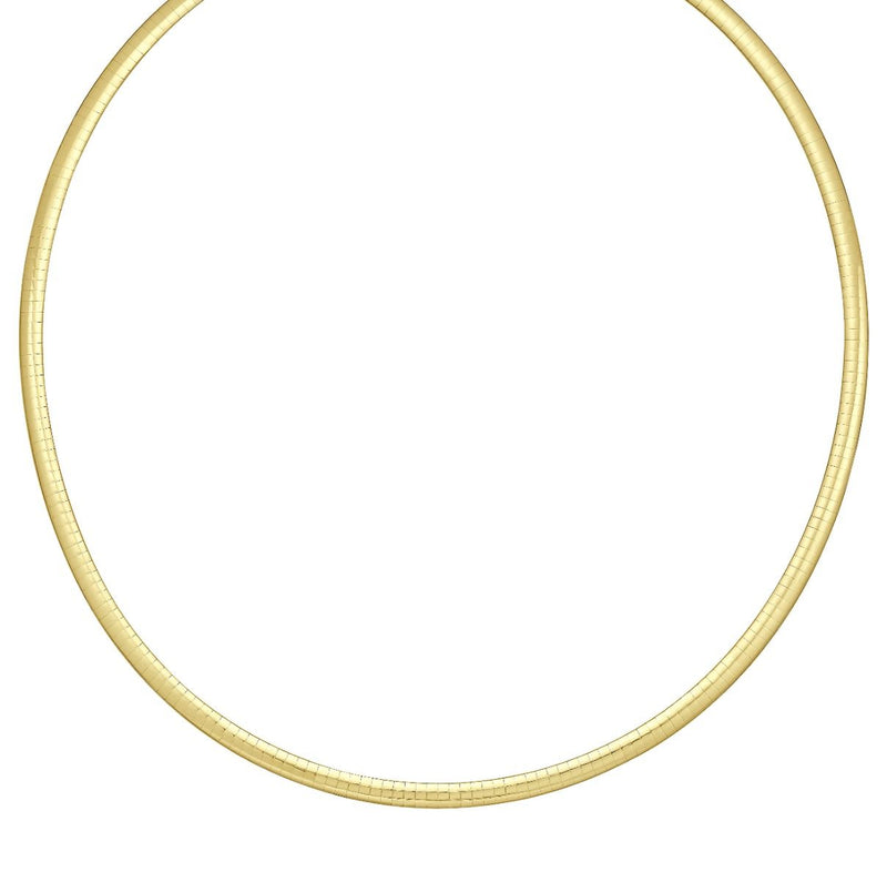 14K & Silver 4mm Reversible Bi Metal Omega