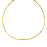 14K & Silver 3mm Reversible Bi Metal Omega