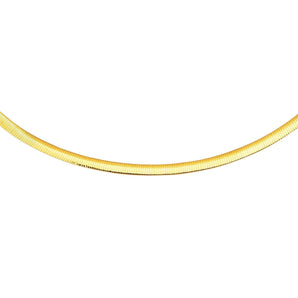 14K & Silver 4mm Reversible Bi Metal Omega