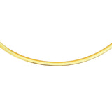 14K & Silver 4mm Reversible Bi Metal Omega