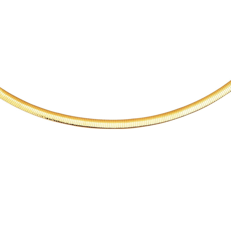 14K & Silver 5mm Reversible Bi Metal Omega