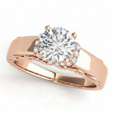 Remounts Any Shape Engagement Ring — Rose Gold
