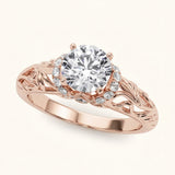 Remounts Any Shape Engagement Ring — Rose Gold
