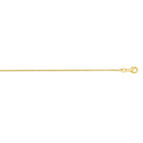 14K Gold 1.1mm Oval Cable Chain