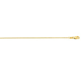 14K Gold 1.2mm Oval Cable Chain
