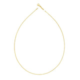 14K Gold 1mm Round Omega with Screw off Lock