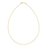 14K Gold 1mm Round Omega with Screw off Lock