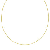 14K Gold 1mm Round Omega with Screw off Lock