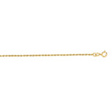 14K Gold 1.4mm Diamond Cut Royal Rope Chain